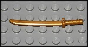 Pearl Gold Shamshir Sword - LEGO Accessories