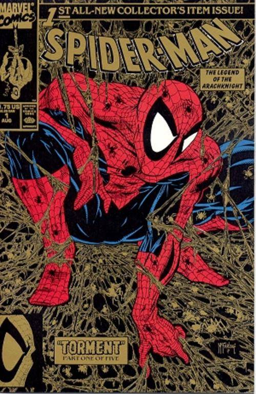 Spider-Man #1 Gold Edition! (NM - 1990) Very Rare Copper Age Issue! Collector's Item!