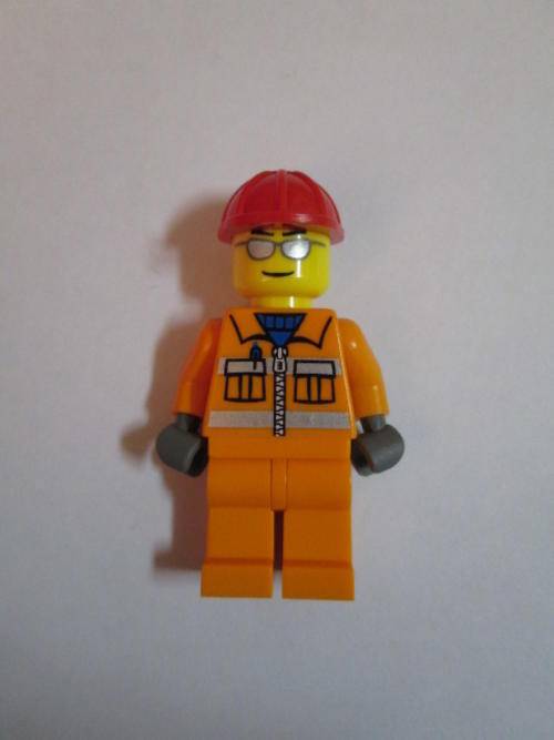 Construction Worker #42 - Lego City Minifigure