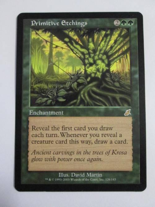 Primitive Etchings - (Rare Enchantment Card) Scourge - Magic The Gathering
