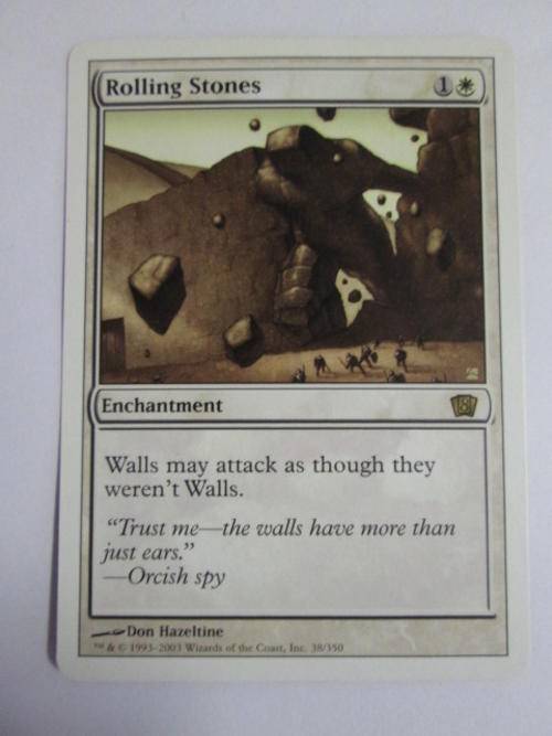 Rolling Stones - (Rare Enchantment Card) 8th Edition - Magic The Gathering