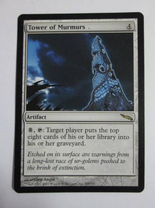 Tower Of Murmurs - (Rare Artifact Card) Mirrodin - Magic The Gathering