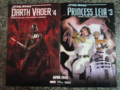 Star Wars & Princess Leia (2 sided Comic Cover Marvel Poster) Size - A3