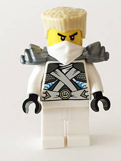 Zane (Titanium Ninja with Flat Silver Armor) - Lego Ninjago Minifigure