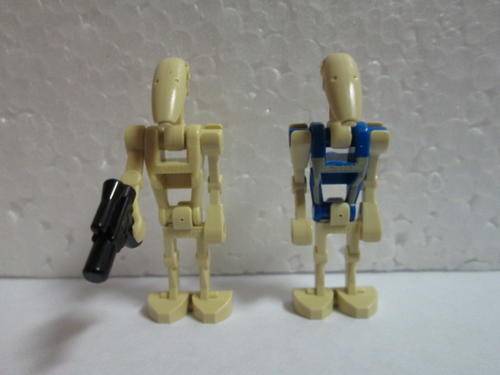 Battle Droid (With Blaster Gun) + Pilot Droid - Lego Star Wars Minifigures