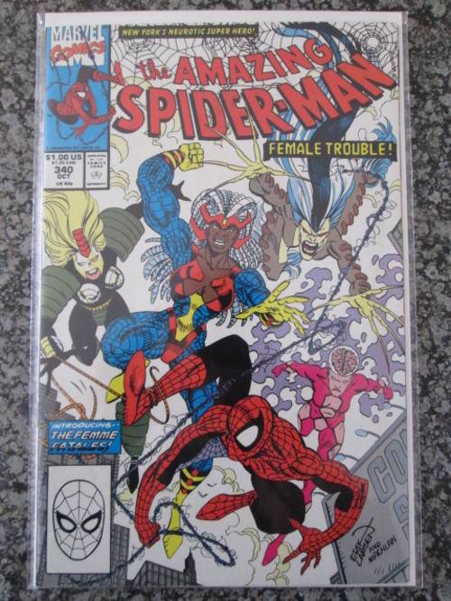 Amazing Spider-Man #340 (VF 8.0 - 1990) 1st appearances of Knockout and Mindblast
