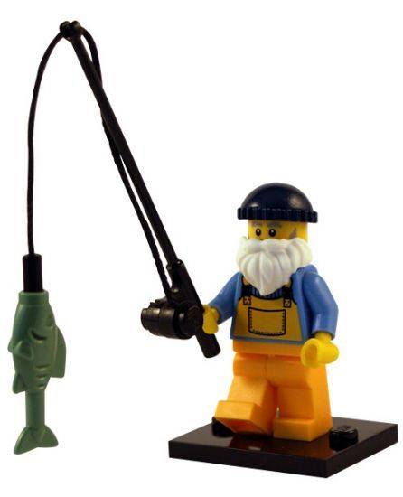Fisherman - Lego Minifigure Series 3 (Rare)