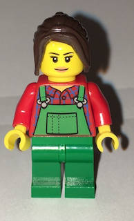 Female Lawn Worker - Lego City / Town Minifigure