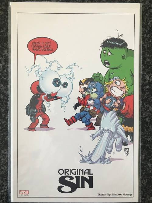 Skottie Young A4 Art Cover - Original Sin Marvel