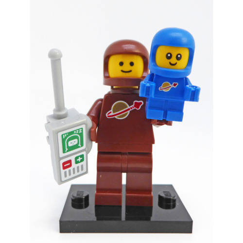Brown Astronaut and Spacebaby (Series 24) Lego Minifigure