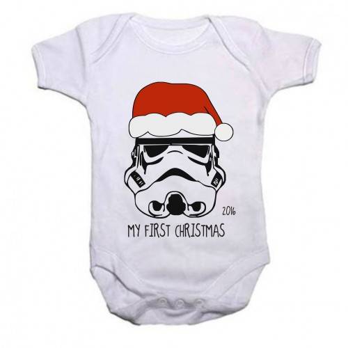 My First Christmas storm pooper baby grow