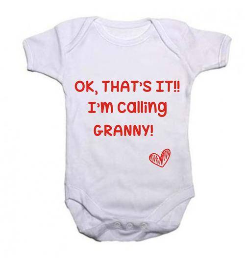 Ok, that's it, I'm calling granny white baby grow - 0-3 ONLY