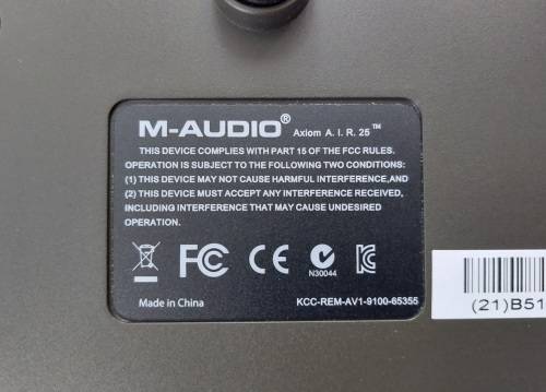 M-Audio Axiom Air 25 Keyboard and Pad Controller