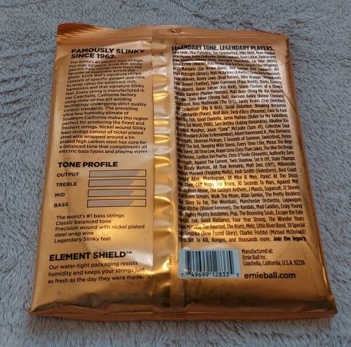 Ernie Ball Hybrid Slinky 4-String Bass Strings  (45-105)