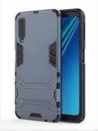 Hybrid 2-in-1 Dual Shockproof Stand Case for Samsung A7 2018 - Navy