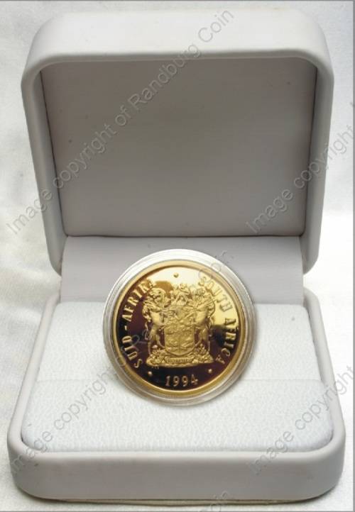 SA Mint - Gold Proof 1oz Mandela Inauguration In White Attendee Box - Mintage 1742
