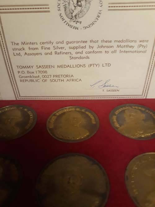 Boer war generals 20 coin silver