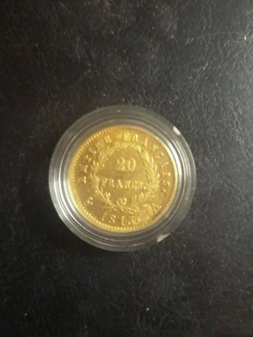 1813 20 Franc gold coin