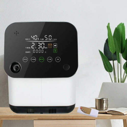 Portable Oxygen Concentrator 1-6L/min with Anion Function Adjustable Full Touch Oxygen Machine for H