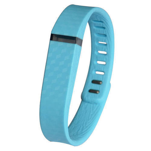 3D Stereo Texture Silicone Wristband for Fitbit Flex - Light Blue