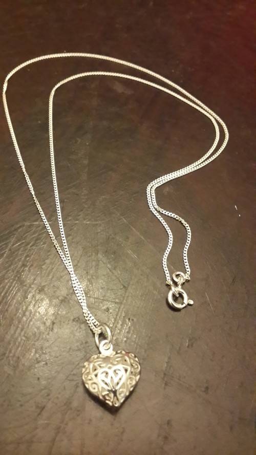 STERLING SILVER NECKLACE (925) 50CM