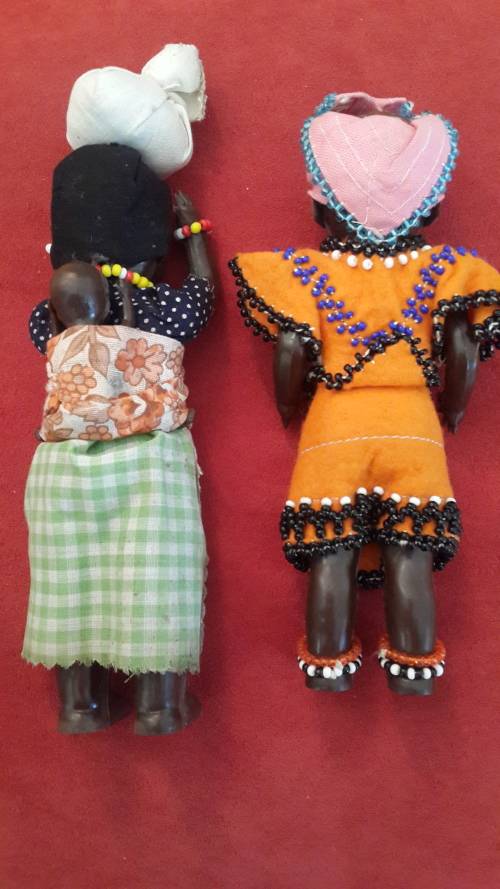 2 x Vintage Plastic Miniature Dolls (Mint Condition)