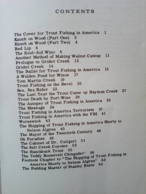 Trout Fishing in America (Paperback)