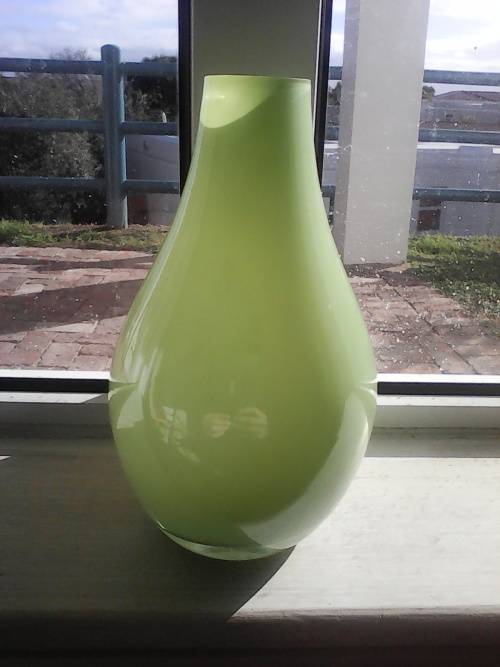 Vintage Lime Green Vase (Mint Condition)