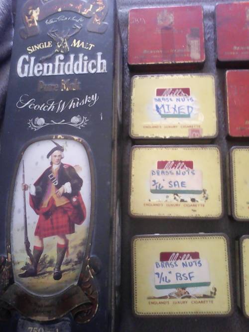 Collection Vintage Cigarette Tins Plus Whisky Tin - Sold as one Lot
