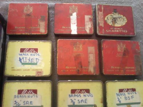 Collection Vintage Cigarette Tins Plus Whisky Tin - Sold as one Lot