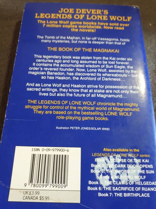 Legends of Lone Wolf "The Book Of The Magnakai" Joe Dever