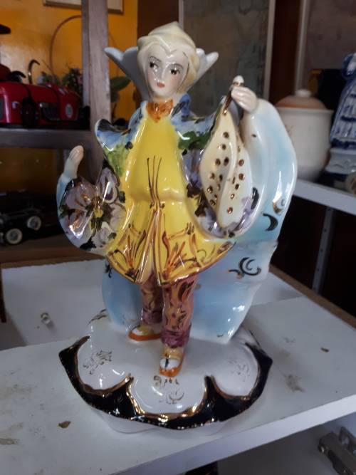 Beautiful Vintage Italian Handpainted Table Lamp