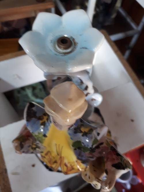 Beautiful Vintage Italian Handpainted Table Lamp