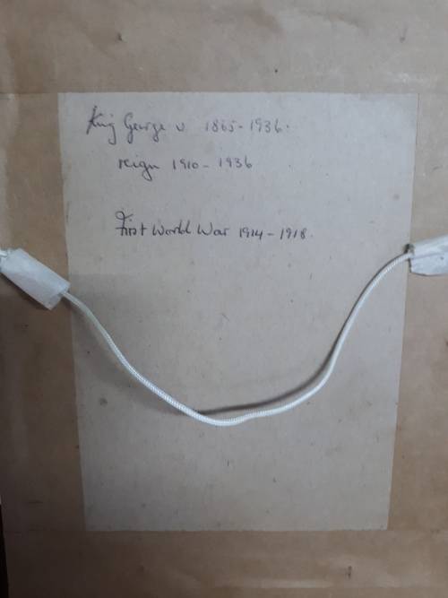 Framed Letter : First World War 1914 - 1918 From King George V