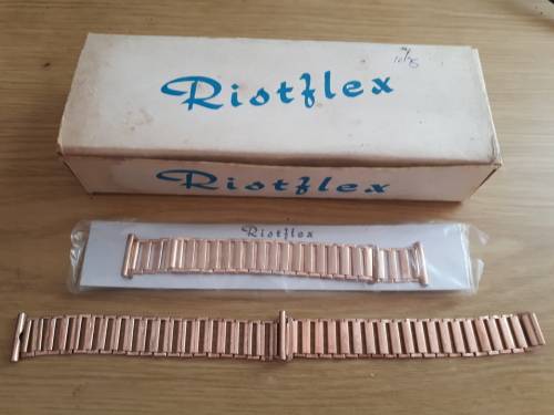 Vintage Ristflex Metal Watch Strap