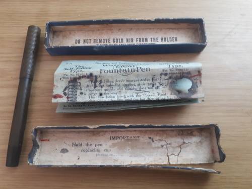Vintage Watermans Ideal Fountain Pen 52 In Original Box