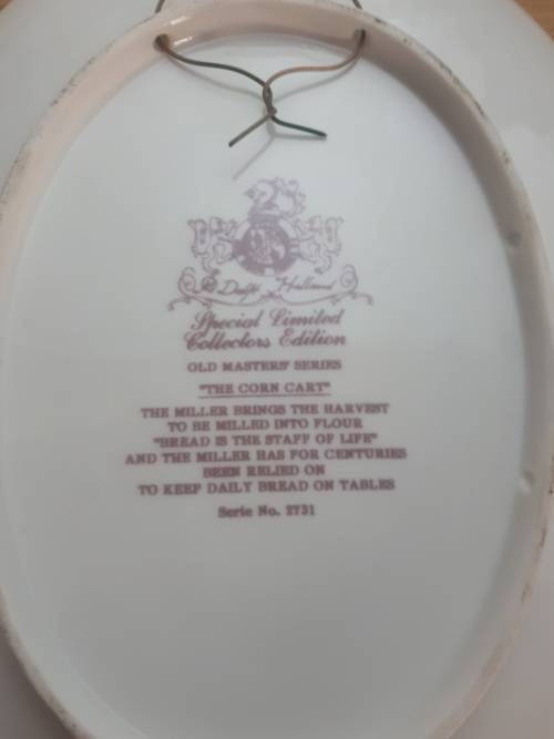 Delft Limited Collectors Edition The Corn Cart No 2731