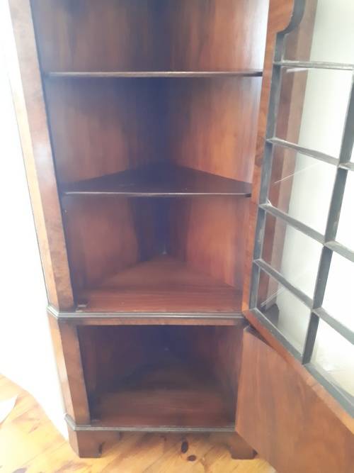 Stunning Art Nouveau 1890 - 1899 Corner Display Cabinet