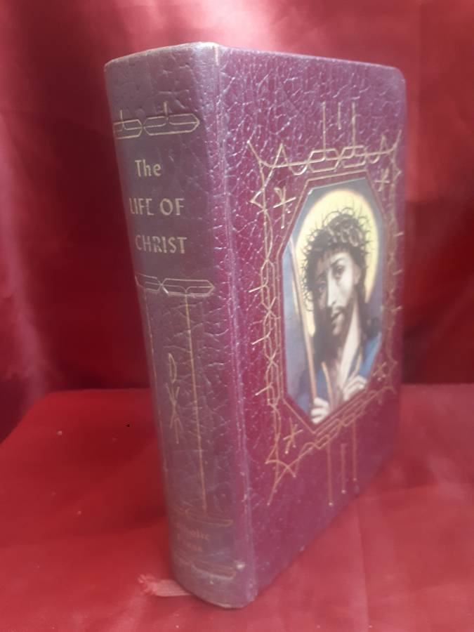 Beautiful 1958 Leather Bound `The Life of Christ` In His Own Words - Illustrated