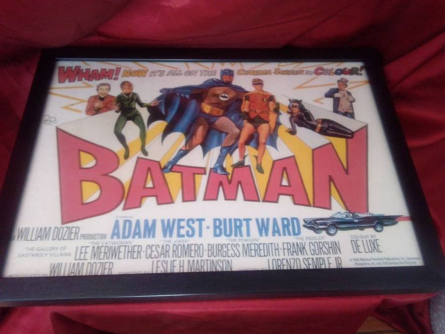 Original Block Framed Poster of the 1966 Theatrical Release of Batman