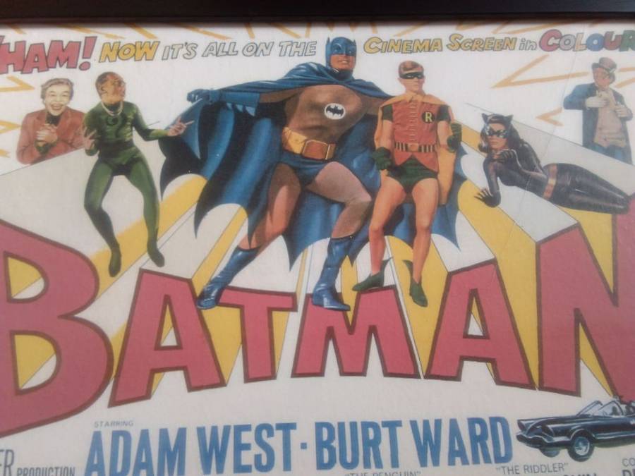 Original Block Framed Poster of the 1966 Theatrical Release of Batman