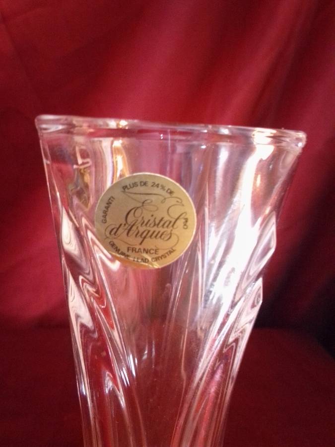 Stunning French Retro Lead Crystal Vase (Mint Condition)