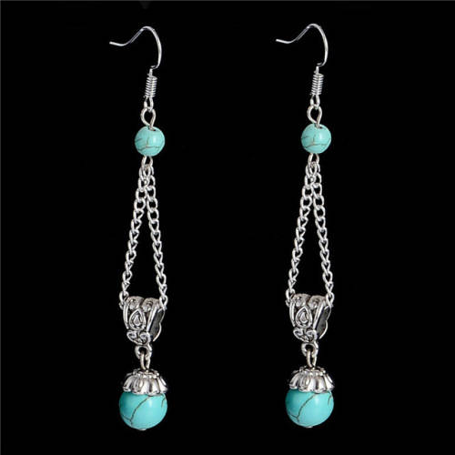 HOT FASHIONABLE TURQUISE DANGLE EARRINGS