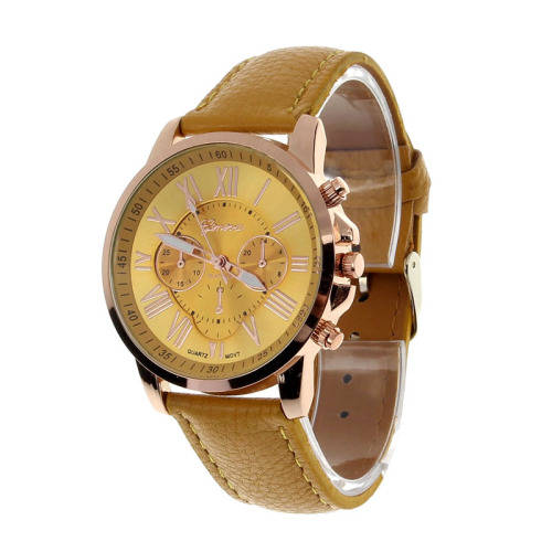**ATTRACTIVE** ROMAN NUMERALS GOLD COLOR WATCH