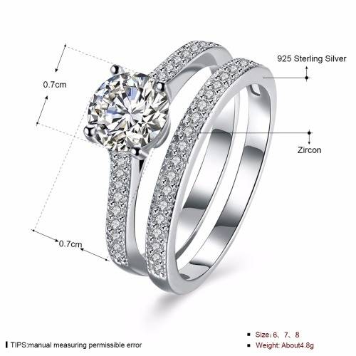 ***STUNNING*** SILVER ENGAGEMENT SET