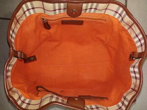 Burberry Haymarket Check Coated Canvas Colourblock Canterbury Tote Bag