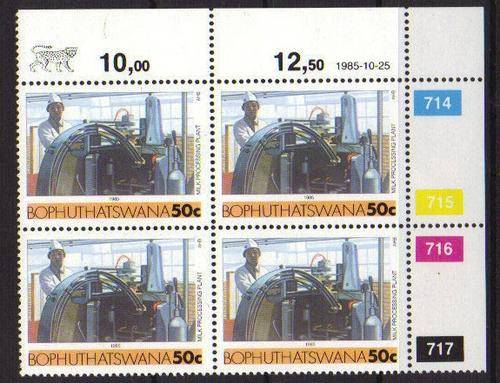 BOPHUTHATSWANA SACC 162 Control Block (714-717) (2nd Definitive)