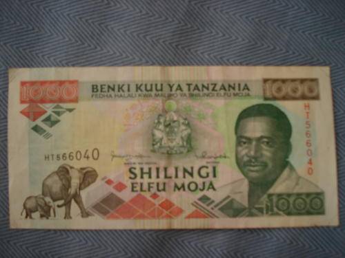 1000 shillings Tanzania