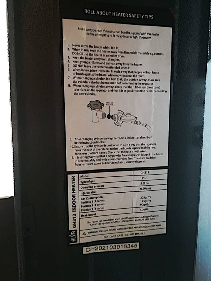 Highly Efficient Alva Gas Heater