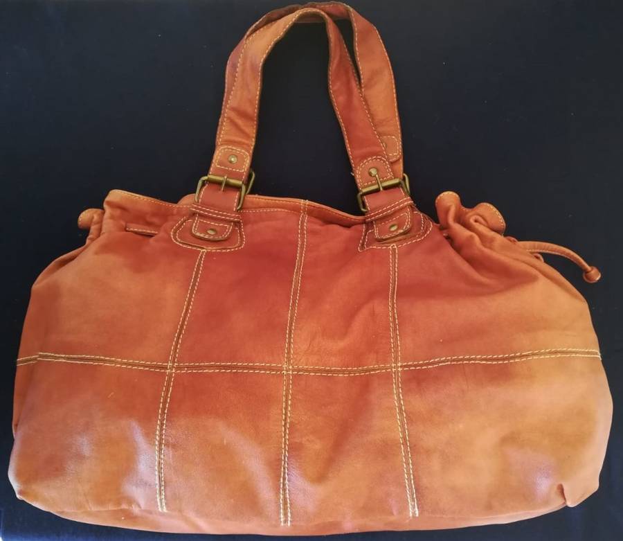 Holiday Special - Genuine Leather, Large Vintage "Hobo" Bag
